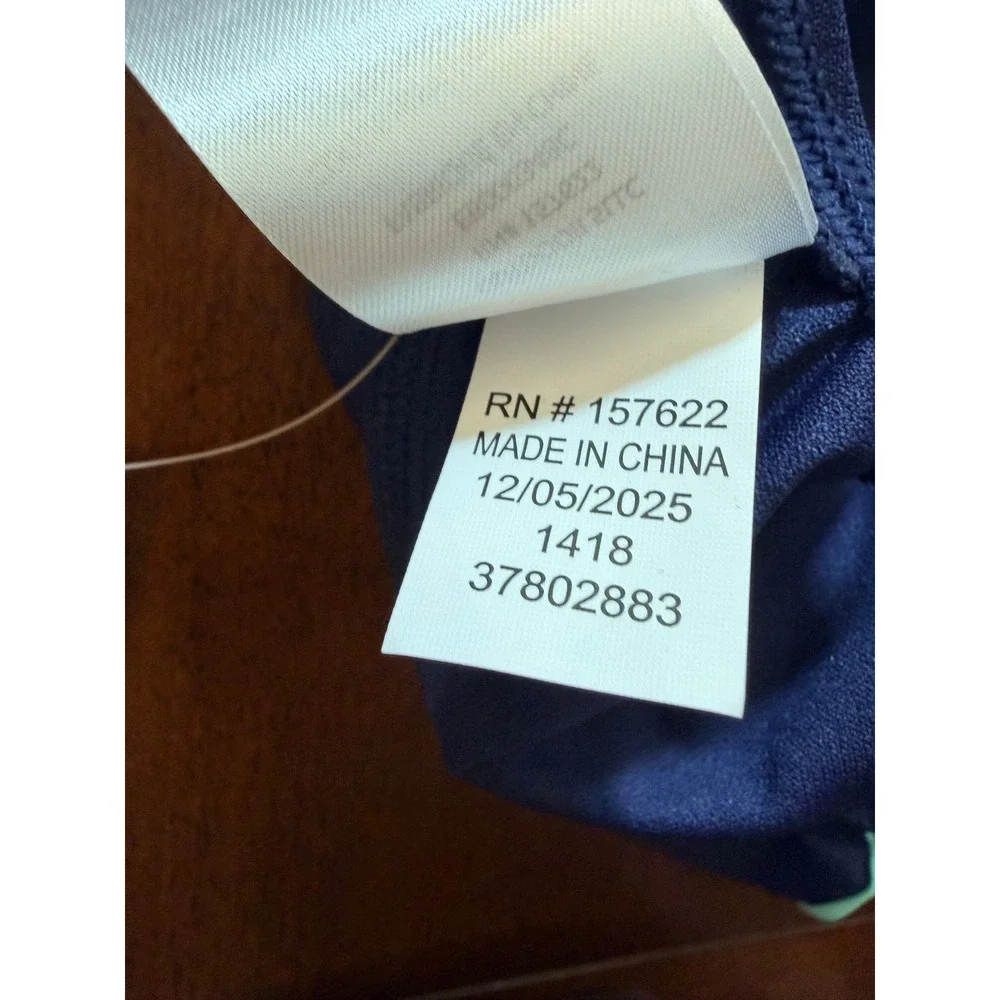Eddie Bauer Tankini Swimsuit Kids M 10/12 Blue Mint New 2-Piece Set EB000348C